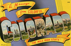 Colorado Large Letter Postcards