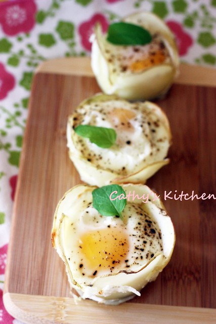 馬鈴薯烤蛋 Baked Egg with Slice Potato 3