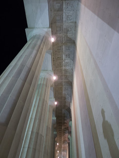 Looking Up at the Lincoln Memorial