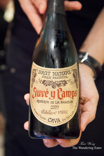 Our bottle of cava: Juve y Camps 2009