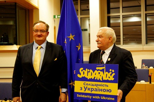 Solidarity with Ukraine - President Lecha Wałęsa & Jacek Saryusz-Wolski MEP