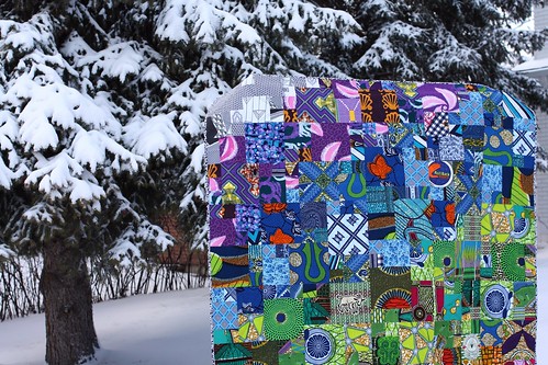 Kelsey's Magic Numbers African Wax Print Quilt