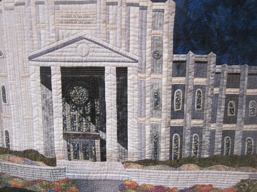 "Houston Texas Temple" by Carolyn Allison, close up 1