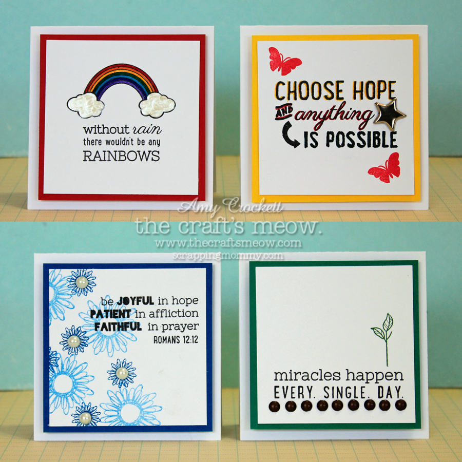 The Craft s Meow Store Blog Inspirational Mini Cards