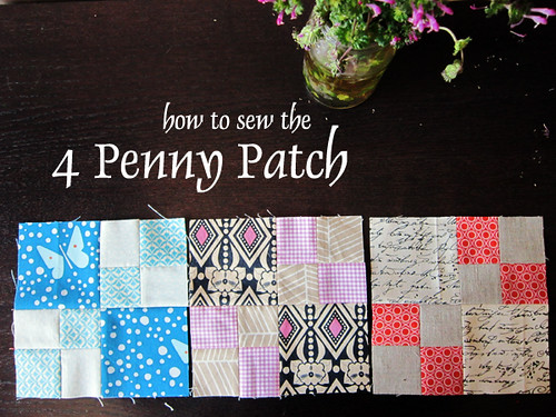 How to sew the 4 Penny Patch
