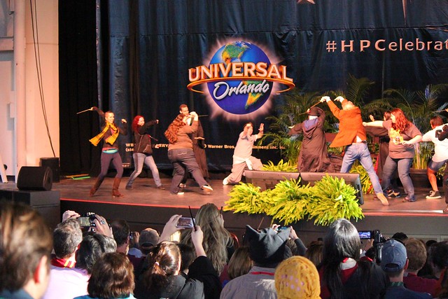 Harry Potter wand dueling demo at Universal Orlando