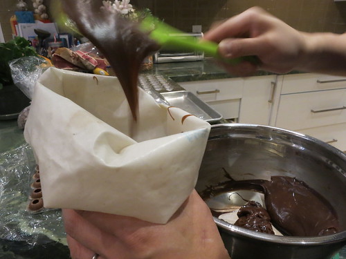 Transferring the Ganache to a Piping Bag