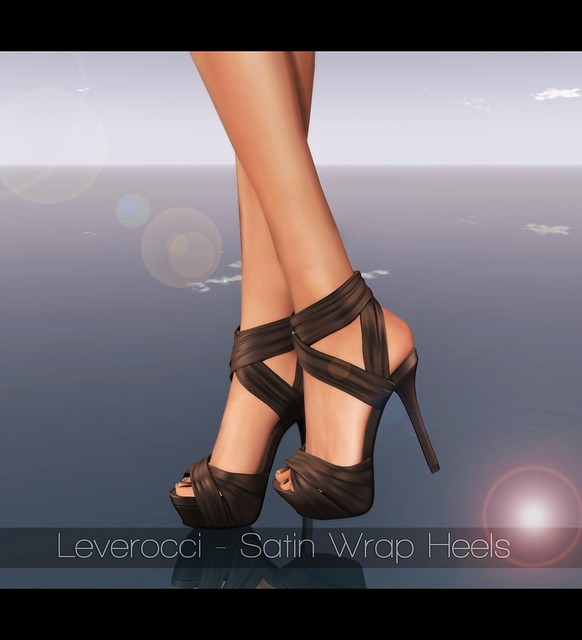 Leverocci - Satin Wrap Heels_Brown & -Belleza- SLink Appliers Feet