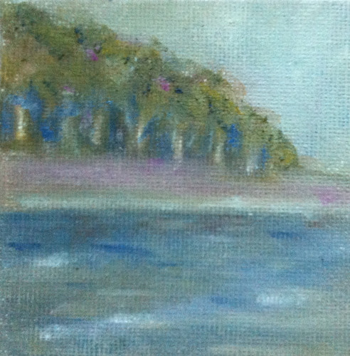 Woods and Shore (Mini-Painting Final on Aug. 24, 2013) by randubnick