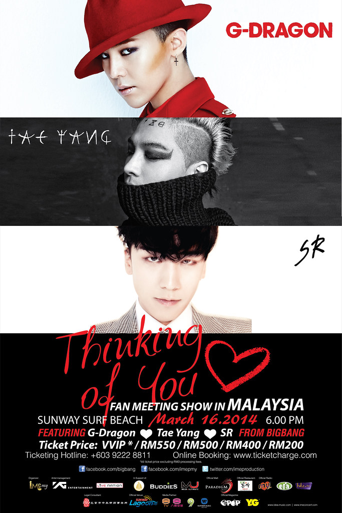 G-Dragon / Taeyang / Sengri Thinking Of You Fm Show In Malaysia