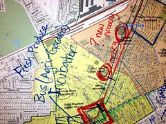 working map from the charrette (courtesy of Augusta Sustainable Development Implementation Program)