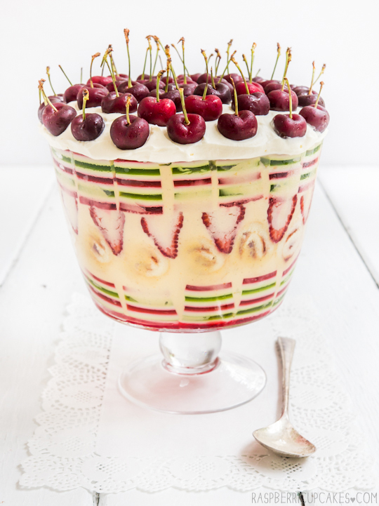Christmas Trifle with Layered Jelly