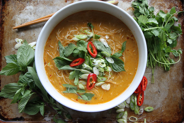 Spicy Thai Curry Noodle Soup