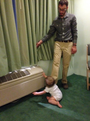 Daddy and Martin Play with Air Conditioner