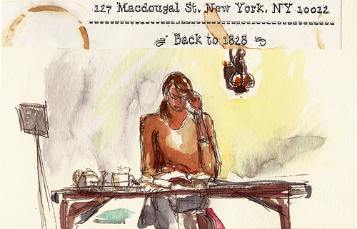 Tea Spot, New York, NY, with address from placemat