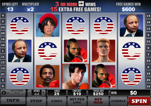 free Rocky free spins