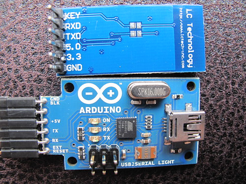 USB Bluetooth module (HC-06) and USB serial adapter