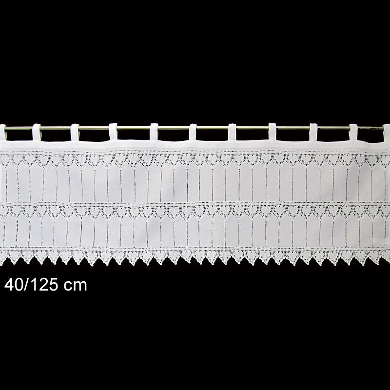 Panneaux Gardine Hossner 100 /% Baumwolle wei/ß 20x125 cm H//B