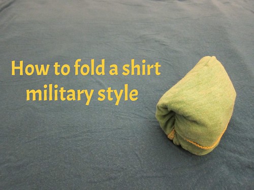 How to fold a shirt military-style