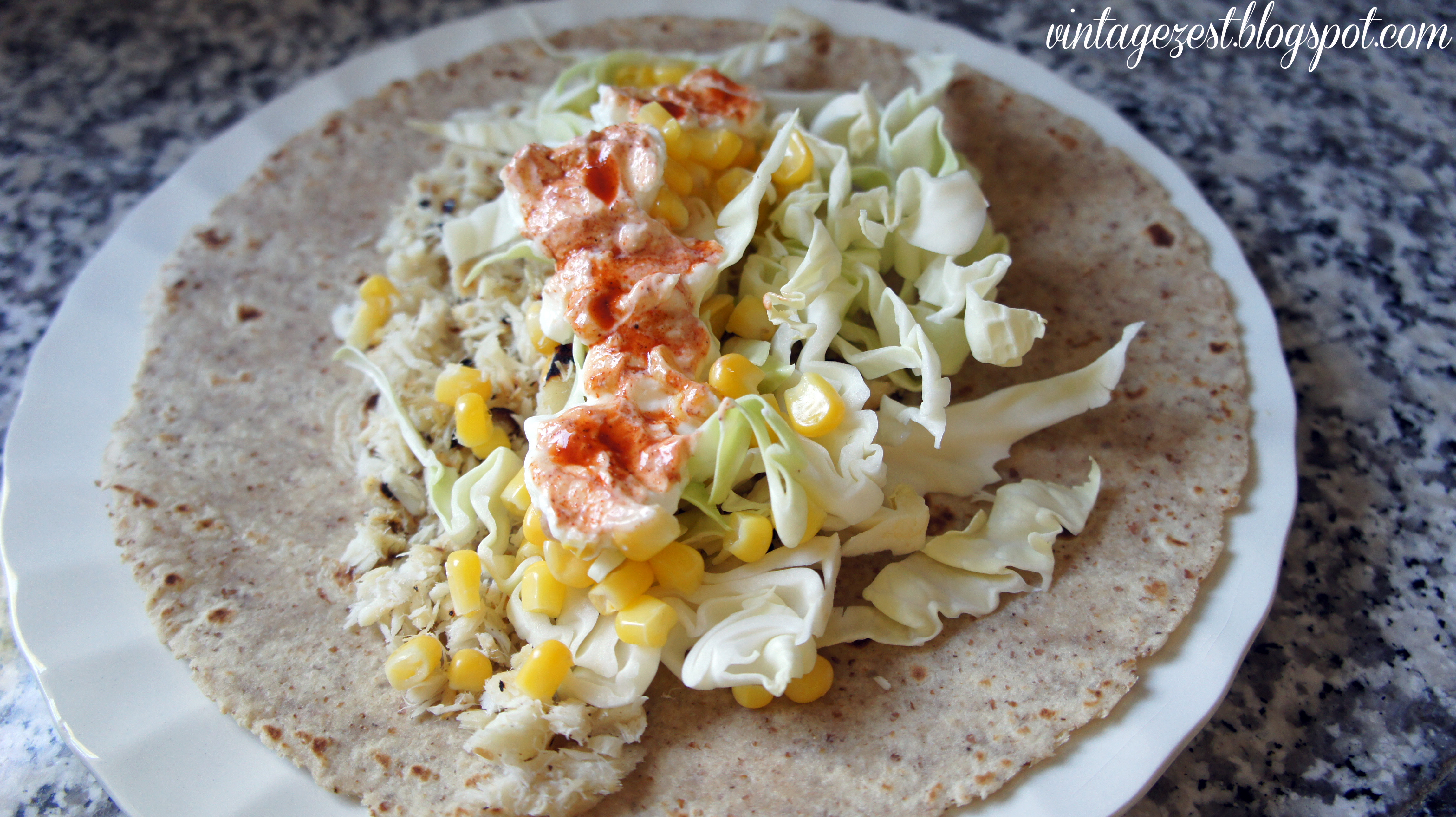 Fish Tacos with Chipotle Cream on Diane's Vintage Zest!