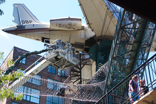 City Museum, St. Louis: suspended airplane