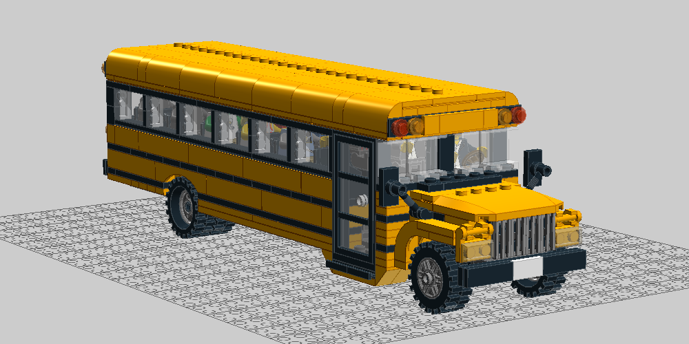 lego yellow school bus