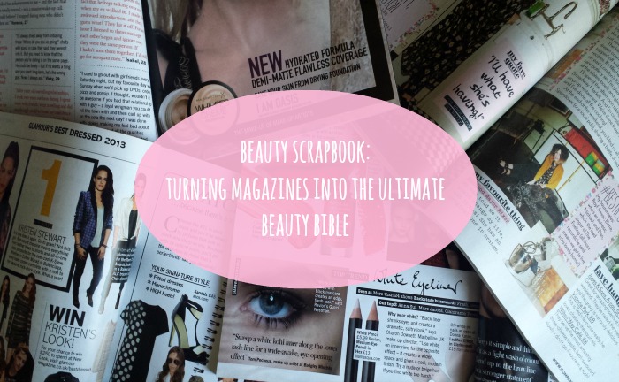 Beauty Magazine Scrapbook