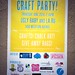 Etsy Craft Party Signage: Partners and Sponsors