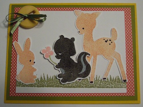 Woodland Critters Silhouette Card