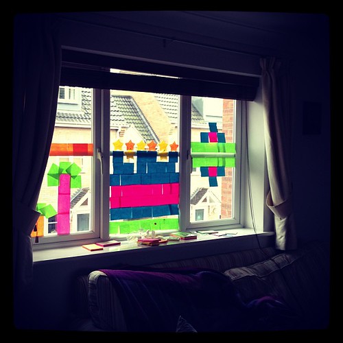#postitnote window art #review #alsorathergoodfun