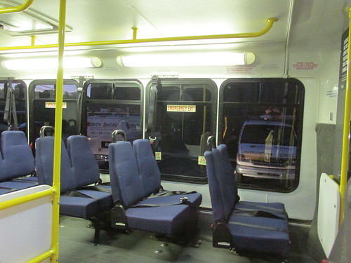 Interior view of First Transit paratransit mini bus # 5136.  Glenview Illinois.  September 2013.  6:00 AM. by Eddie from Chicago