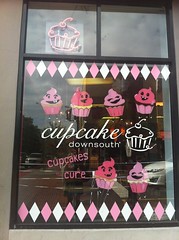 Cupcake art window at Cupcake, Charleston, South Carolina by Rachel from Cupcakes Take the Cake