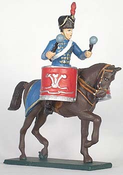 Toy Tin Soldier Equestrian Cossack Colonel Bogun Cavalry 1/32 Hand Painted 54mm
