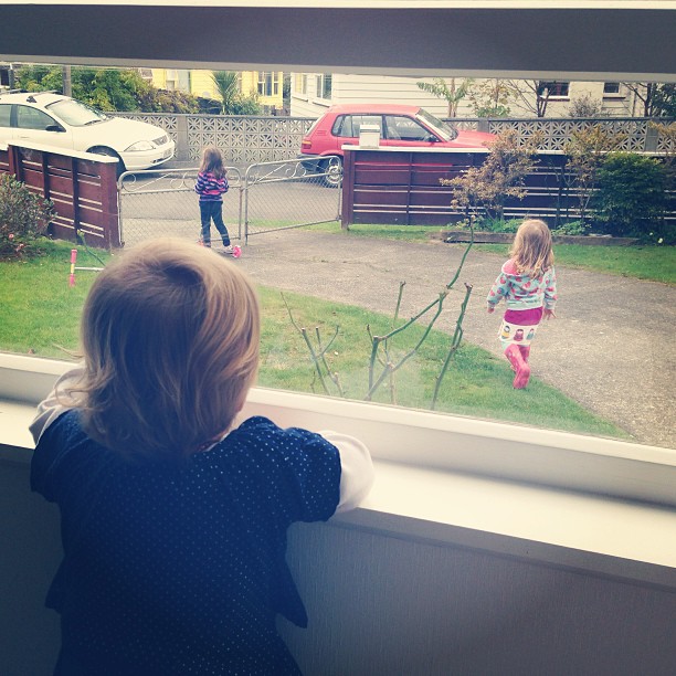 Looking after my 14 month niece and she says "let me out with those big cousins, let me out..." #needtostartwalkingfirstbeforeyoucanscootgirly #socute #cousinsatplay