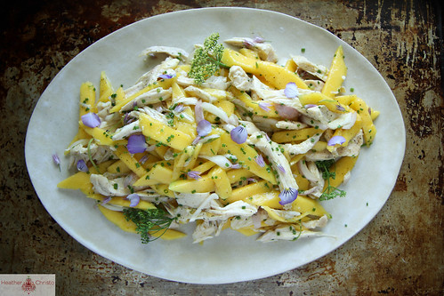 Mango Chicken Salad with Honey Lime Dressing