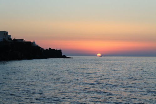 Sunset in Stromboli by Nouhailler