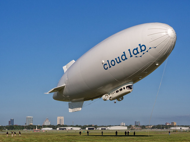 blimp launch, up, up, and away