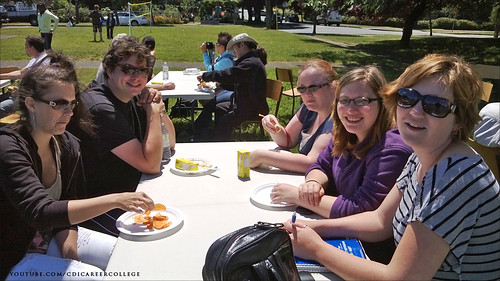 CDI College Student Appreciation BBQ in Victoria, BC - Munching on Some Snacks