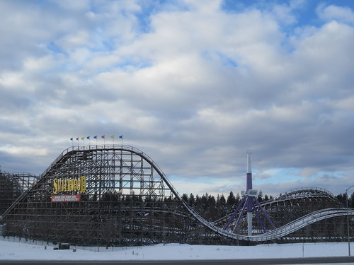 Snowy roller coaster