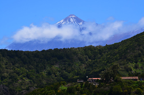Mount Teide from Teno in March, Tenerife