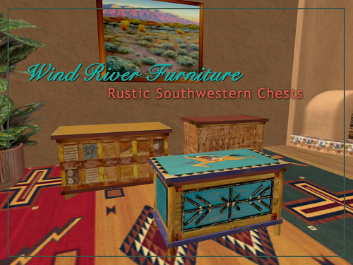 Rustic Southwestern Chests by Teal Freenote