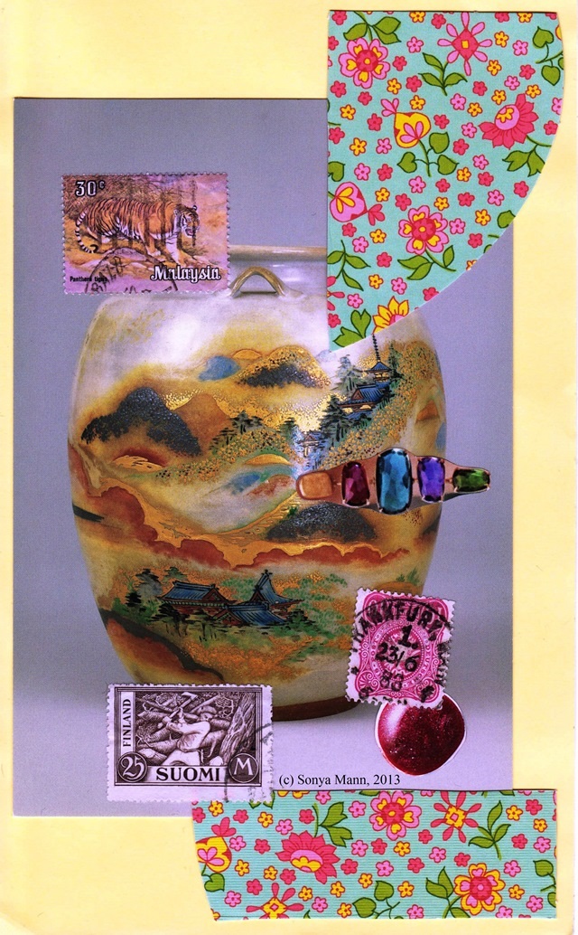 Japanese Vase Collage 12/10/2013