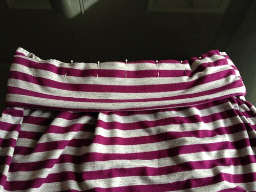 Striped Maxi Skirt - In Progress