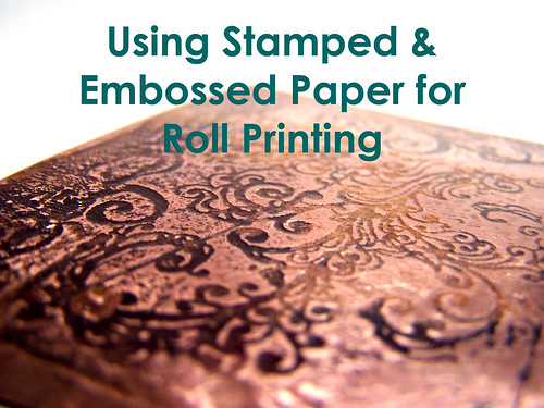 Using Embossed Paper for Roll Printing
