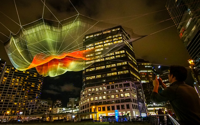 Skies Painted with Unnumbered Sparks by Janet Echelman