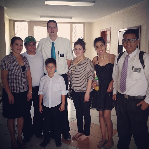 Recently baptized family - such a pleasure to meet them!