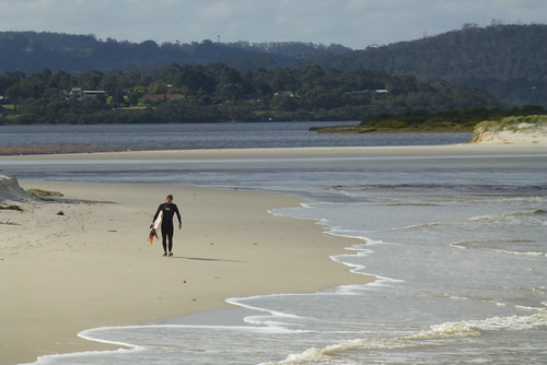 Lone surfer, Ocean Beach