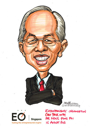 Wong Fong Fui caricature for EO Singapore