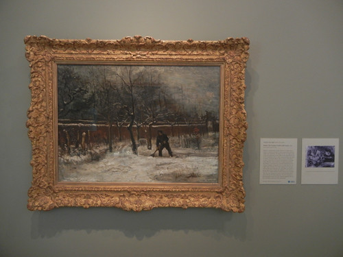 DSCN7749 _ Winter (The Vicarage Garden under Snow), 1885, Vincent van Gogh (1853-1890), Norton Simon Museum, July 2013