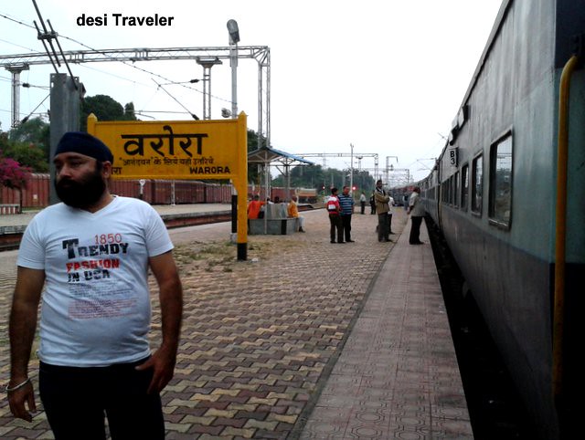 A remote railway station warora India